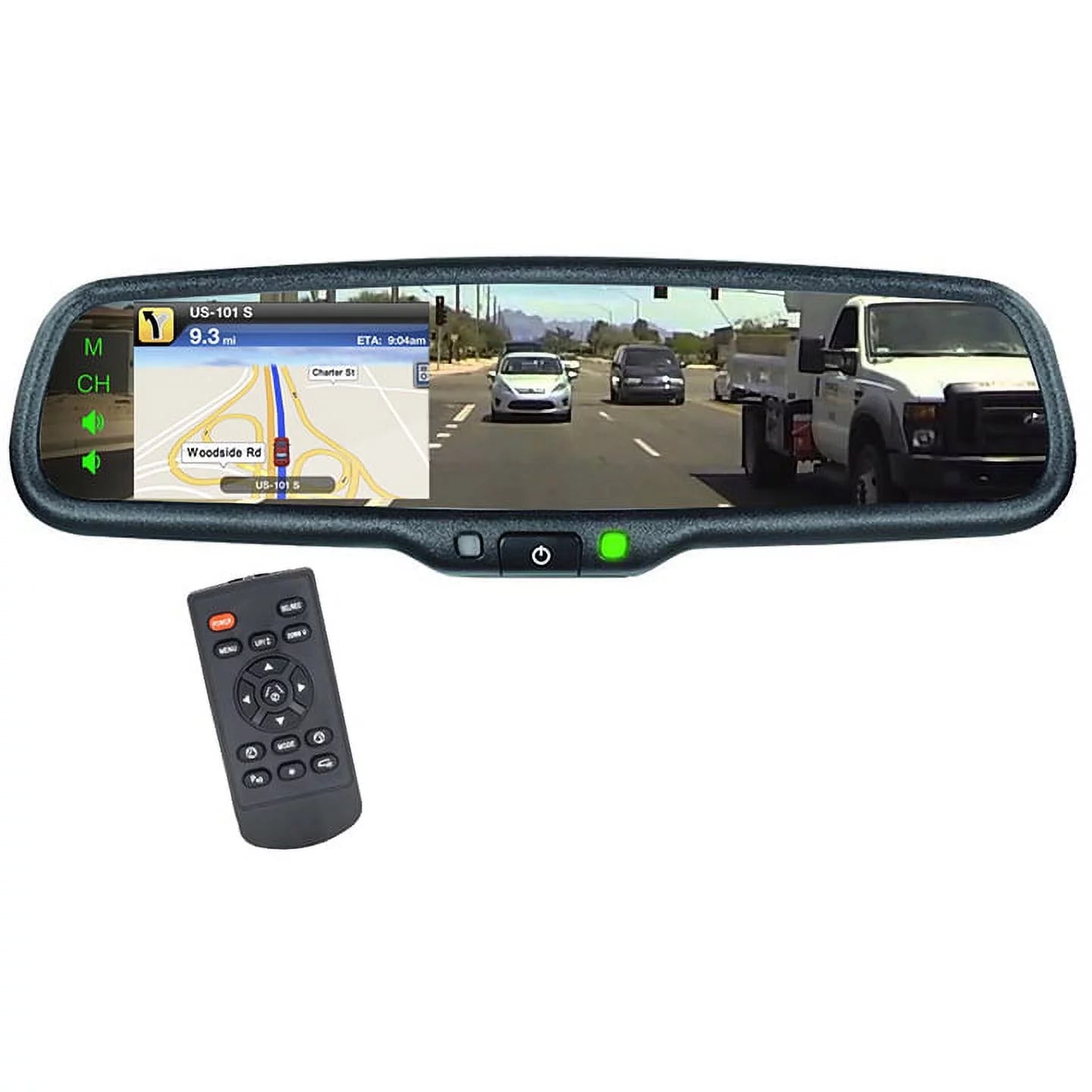 BOYO VTM43M4 4.3" Rearview Mirror Monitor with 4 Video Inputs