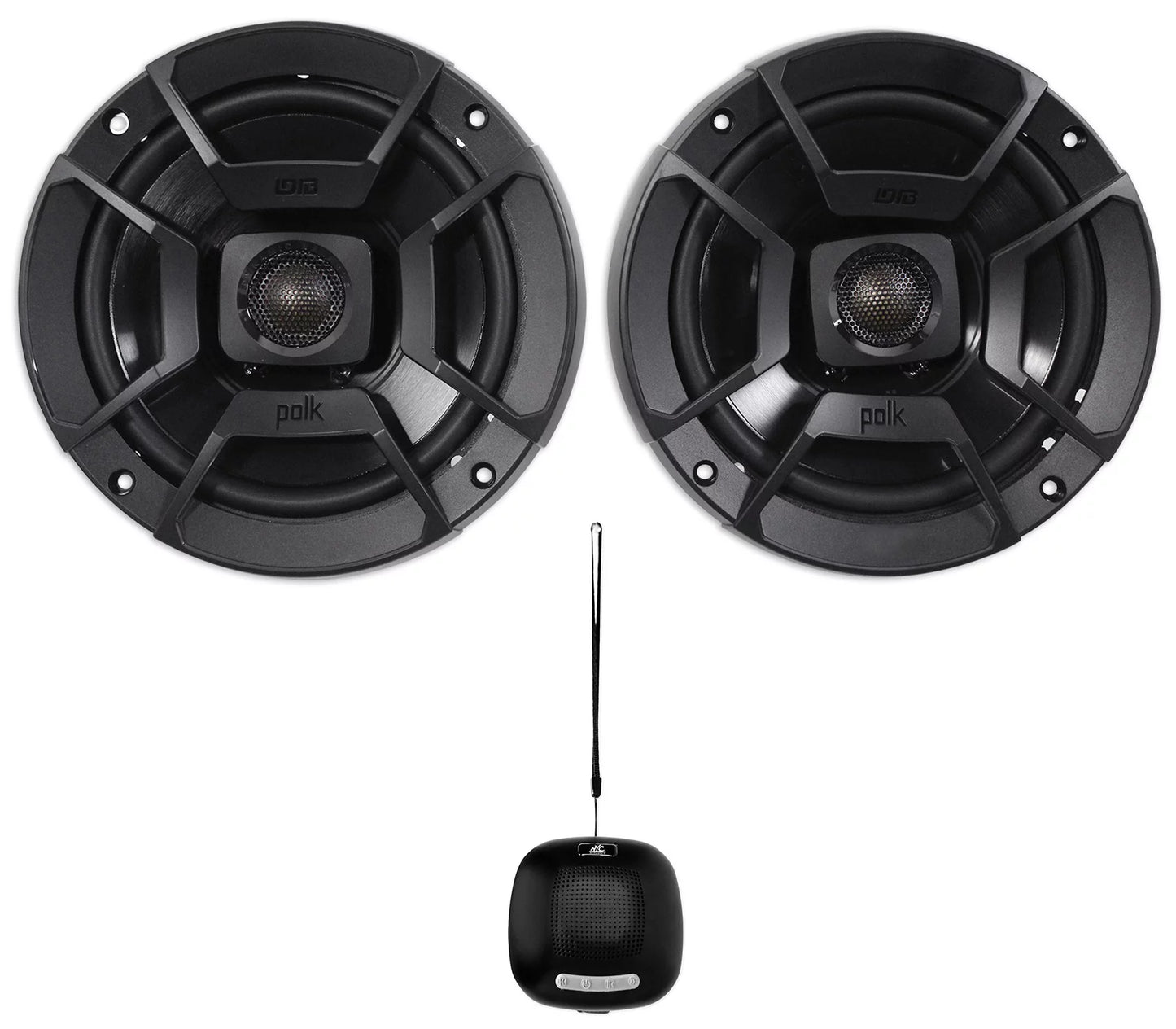 (2) Polk Audio DB652 6.5" 300w Car/Marine/Motorcycle Sizepeakers+Sizepeaker