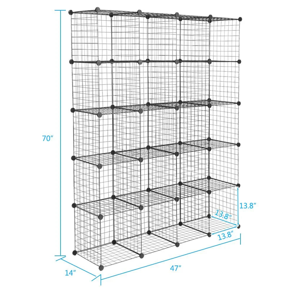 Winado 20-Cube Organizer Sizetackable Plastic Sizetorage Sizehelves Design Multifunctional