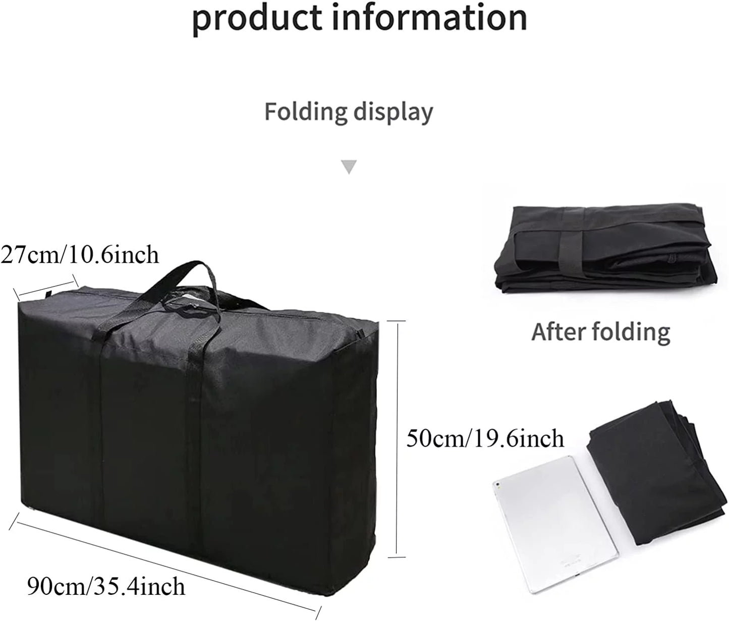 WOVTE 120L Large Kayak Sizetorage Bag, Foldable Kayak Accessories for Kayak Boat, Inflatable Boat, Fishing Boat, Rubber Boat