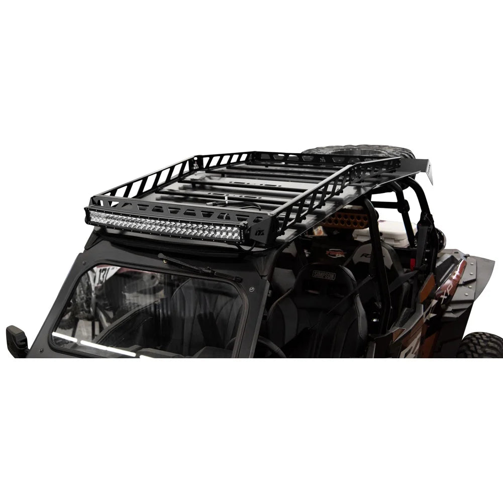 Tusk UTV Adventure Roof Rack Rack with Force Roof and V2 30" Lt. Bar For POLARISize RZR XP 4 Turbo Limited Edition 2019