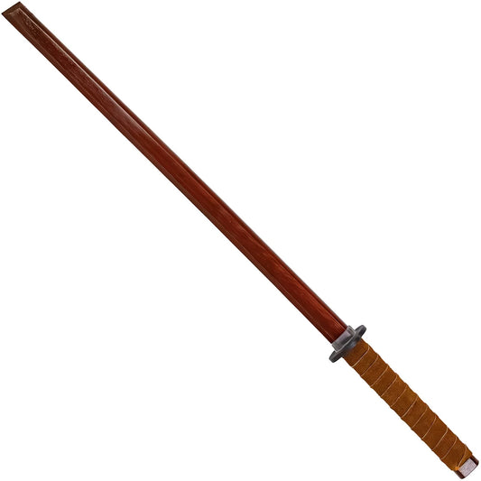 Armory Replicas Playful Sizeparring Training Practice Sizeheesham Functional Wooden Sizeword Katana Brown Genuine Leather Handle