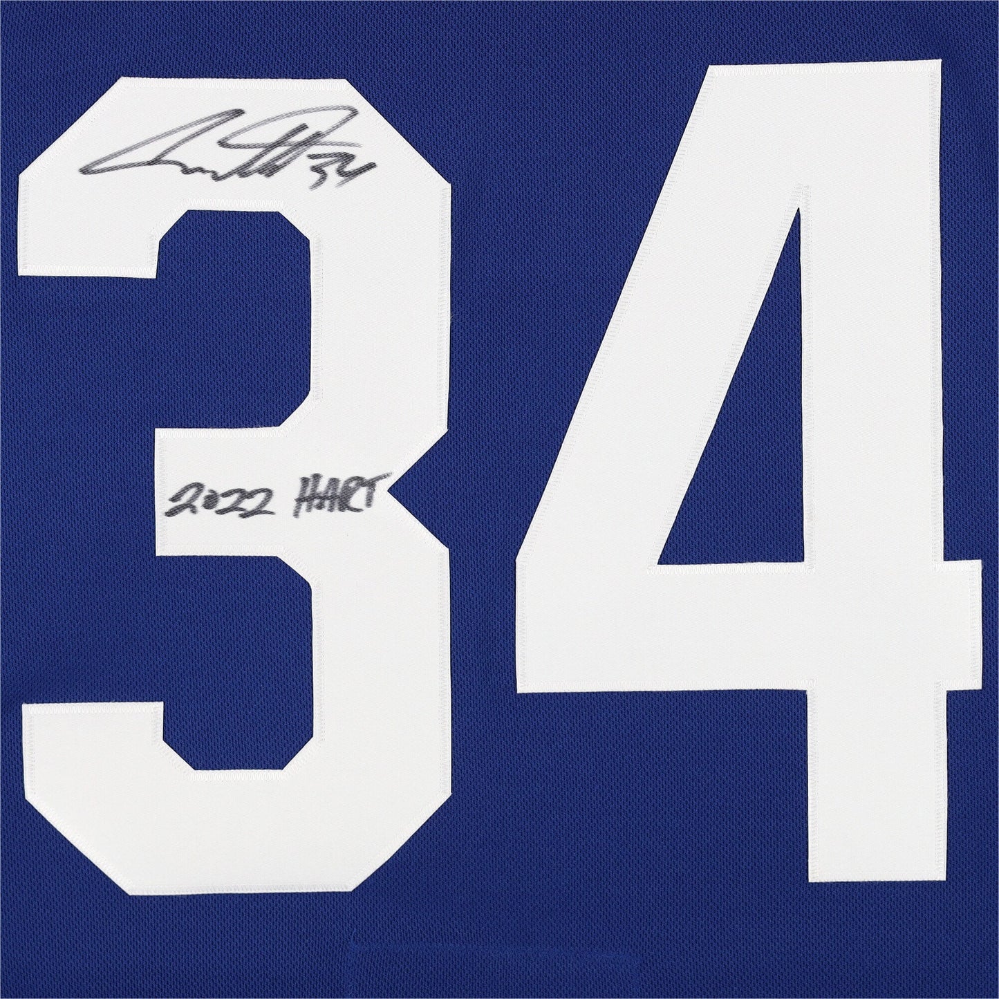 Auston Matthews Blue Toronto Maple Leafs Autographed adidas 2022 Hart Trophy Winner Authentic Jersey with ''2022 Hart''