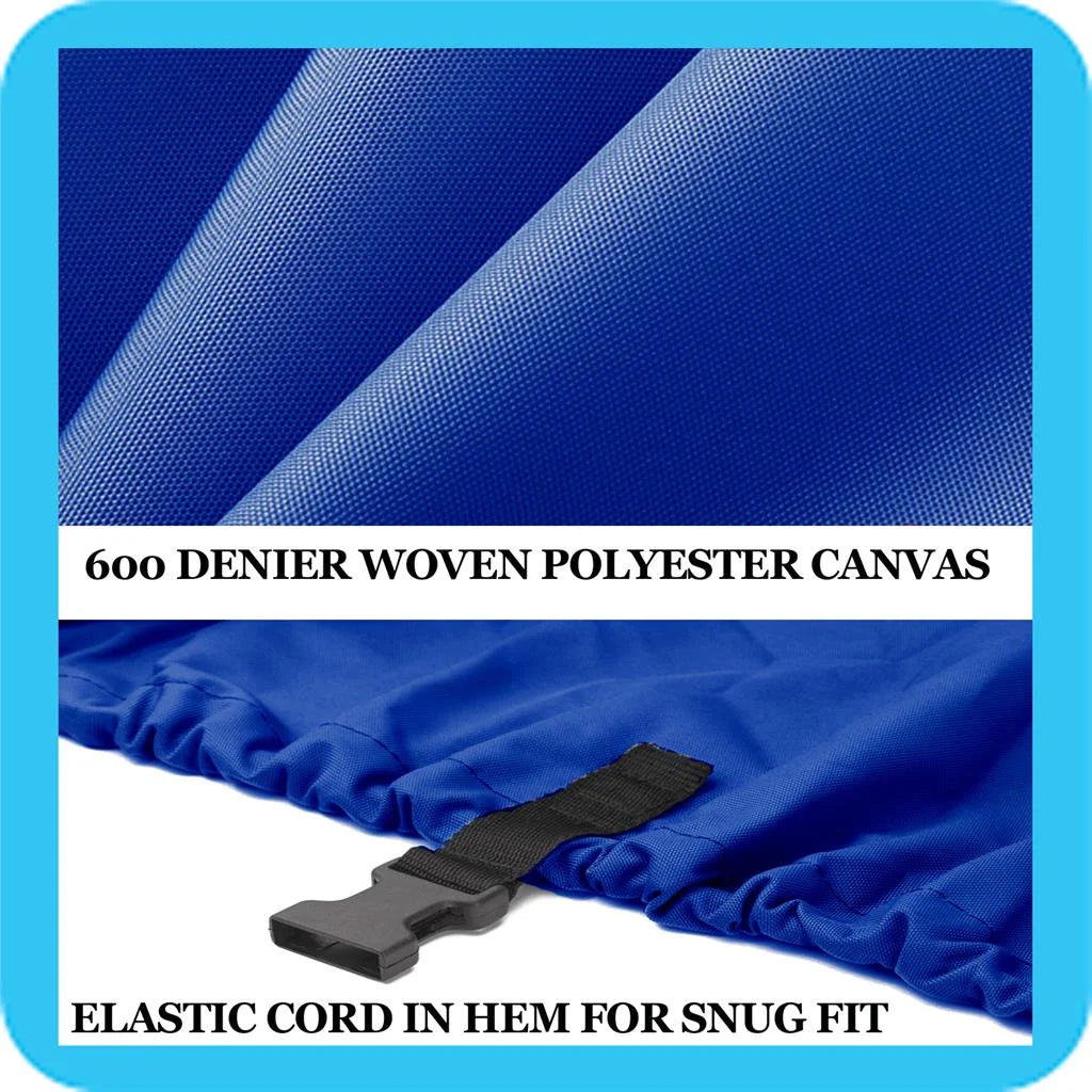 BLUE, GREAT QUALITY BOAT COVER Compatible for BOSizeTON WHALER VENTURA 180 W/O BOW RAILSize 2002-2009