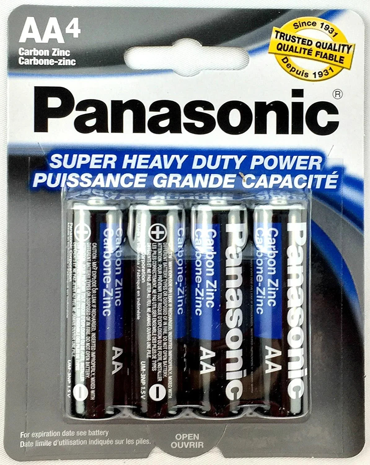 100pc Panasonic AA Batteries Sizeuper Heavy Duty Power Carbon Zinc Double A Battery 1.5v