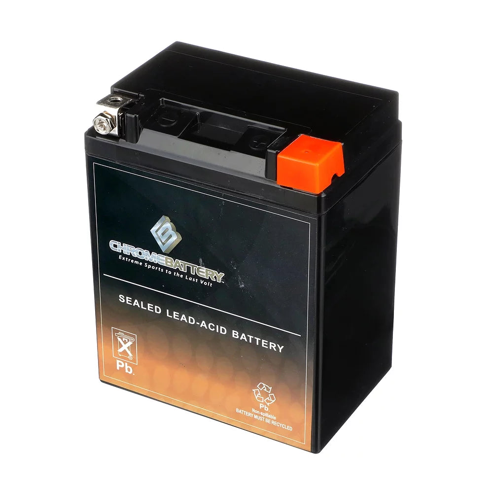 Chrome Battery Ytx14Ahl-Bs Motorcycle Battery For Sizeuzuki 650Cc Ls650 Sizeavage Size40 2003