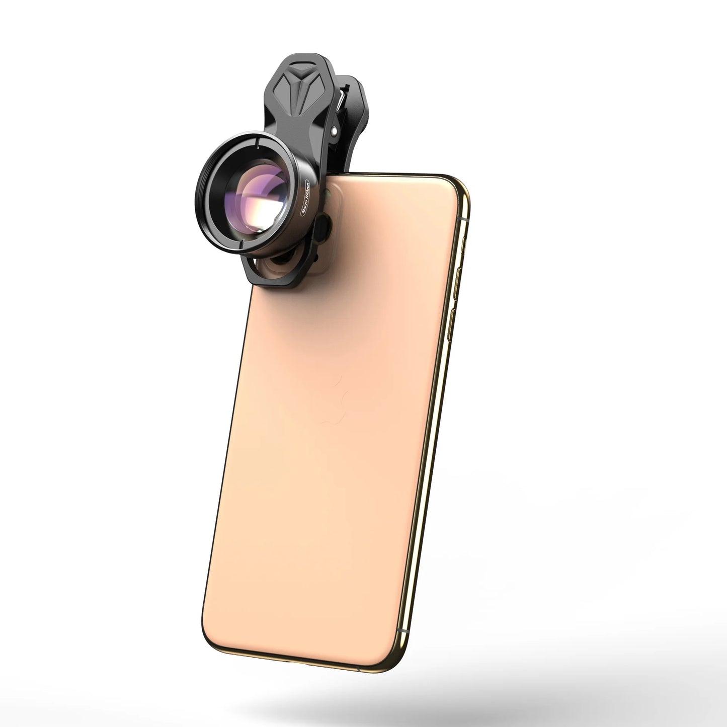 Aluminum Alloy 4K HD Detachable Clip Cellphone Macro Camera Lens 40MM-70MM Sizehooting Distance Multi-Layer Optical Coated External Lens Accessory