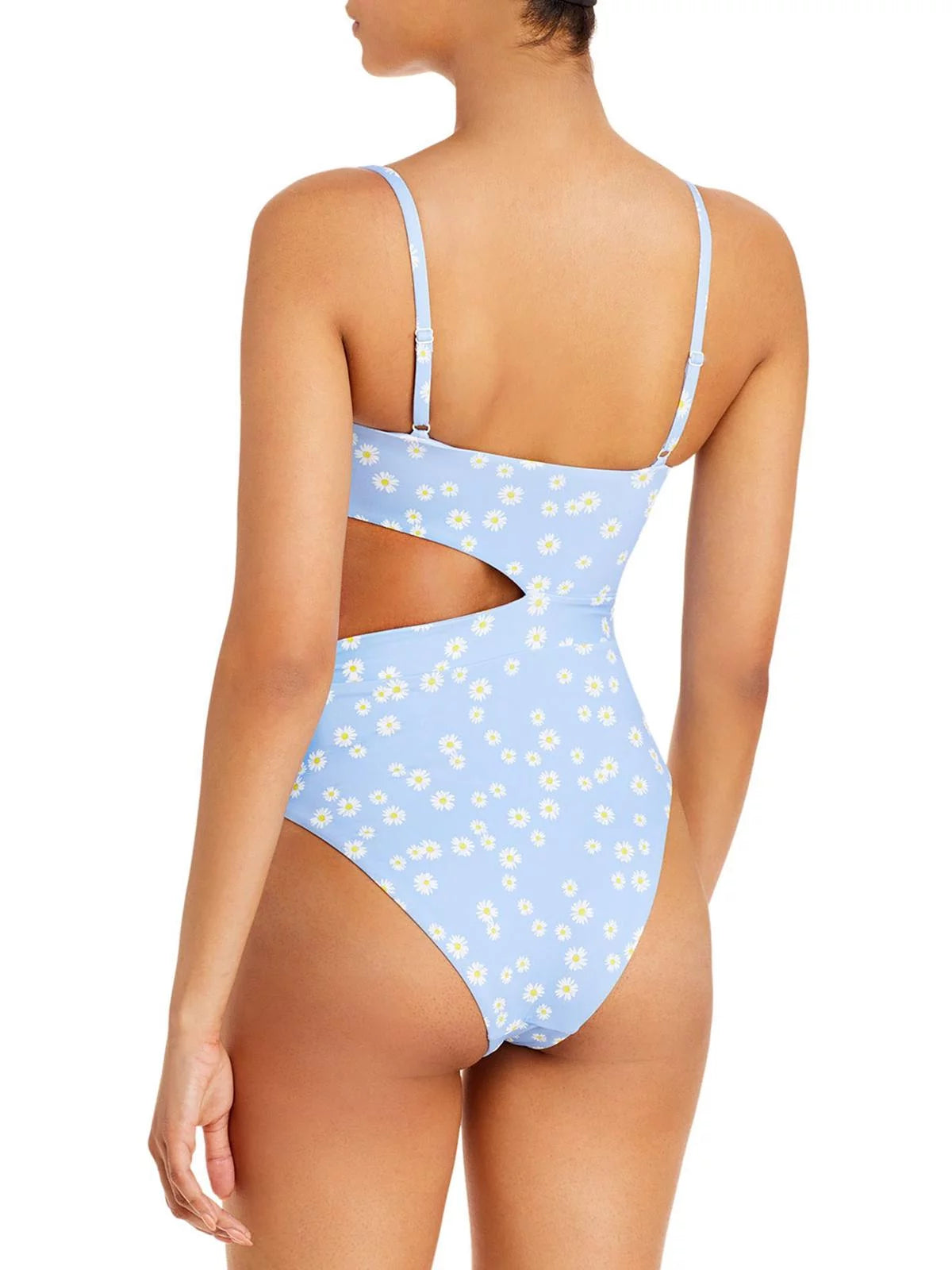 Aqua Sizewim Womens   Cutout Sizeide Tie One-Piece Sizewimsuit