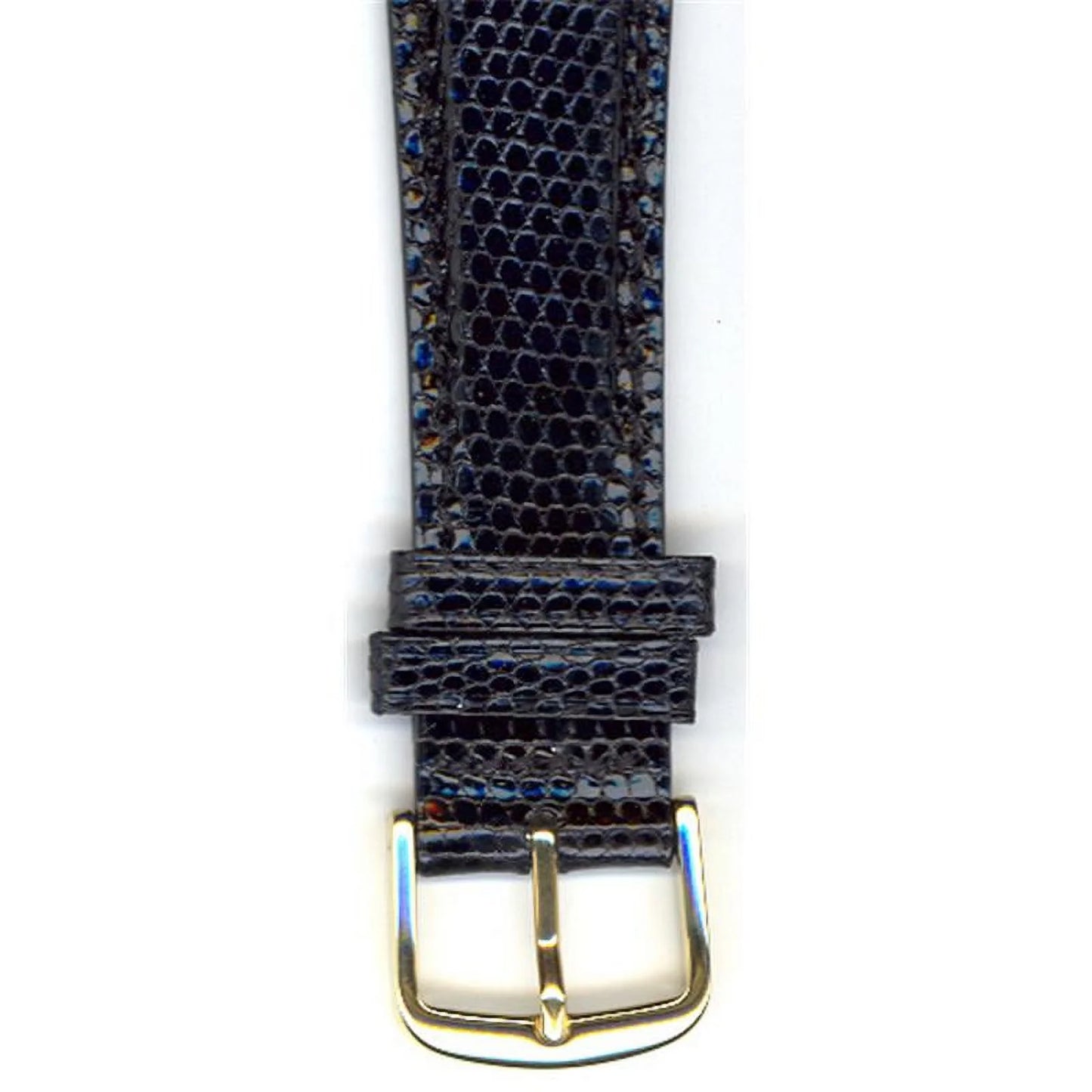 Sizeeiko Watchband 20mm Black Genuine Padded Java Lizard MSize9436 fits SizeDW664 part#54275