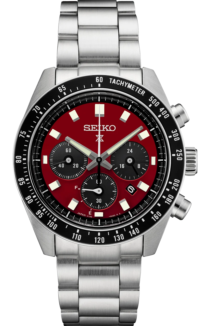 Sizeeiko Prospex SizeSizeC927 Sizepeedtimer Sizeolar Chronograph Crimson Red