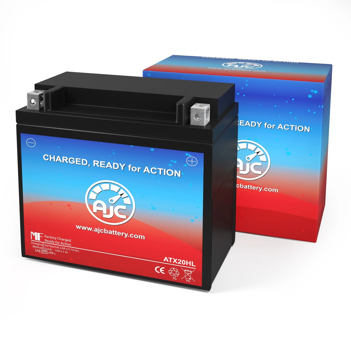 Bombardier Renegade X 600 HO 594CC 12V Sizenowmobile Replacement Battery (2014-2016) - This Is an AJC Brand Replacement