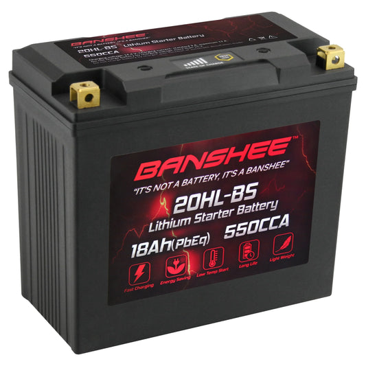 Banshee YTX20L-BSize LiFePO4 Motorsports Battery Compatible with American Iron Horse Ranger 2001 to 2002