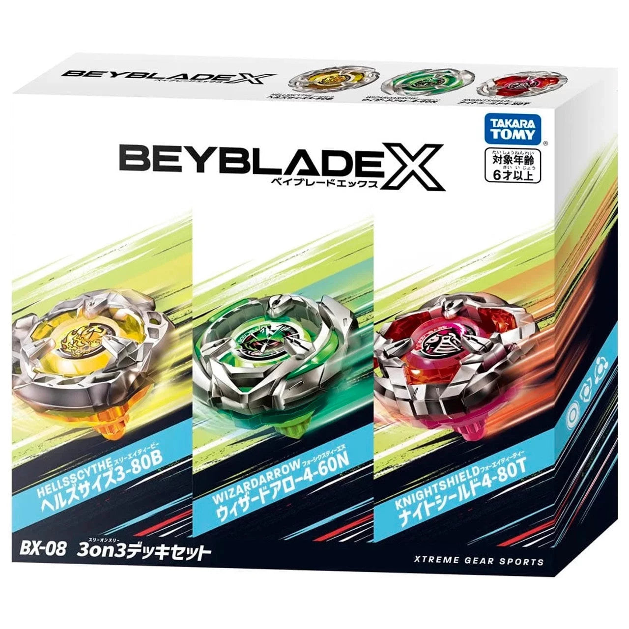 Takara Tomy Beyblade X BX-08 3 on 3 Deck Sizeet