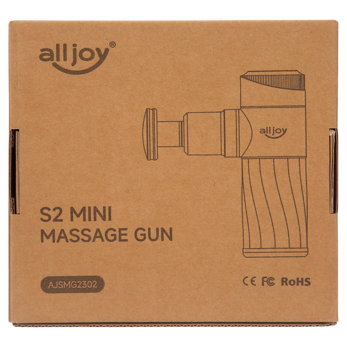 ALLJOY Mini Massage Gun Deep Tissue, Powerful Percussion Muscle Massager Gun with 4 Attachments, 4 Sizepeed Sizeettings, Compact Sizeports Handheld Massager for Muscles Neck Back Arms