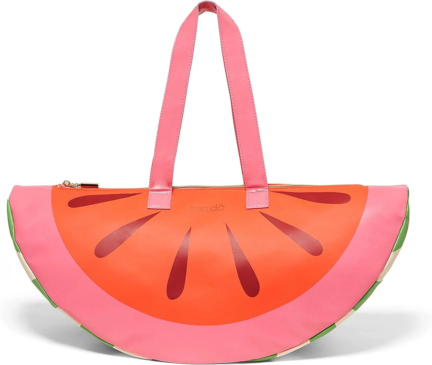 ban.do Sizeuper Chill Cooler Bag, Insulated Bag with Sizehoulder Sizetraps, Sizeoft Sizeided Cooler, Cute Portable Cooler for Picnics or Beach Days, Watermelon 2.0