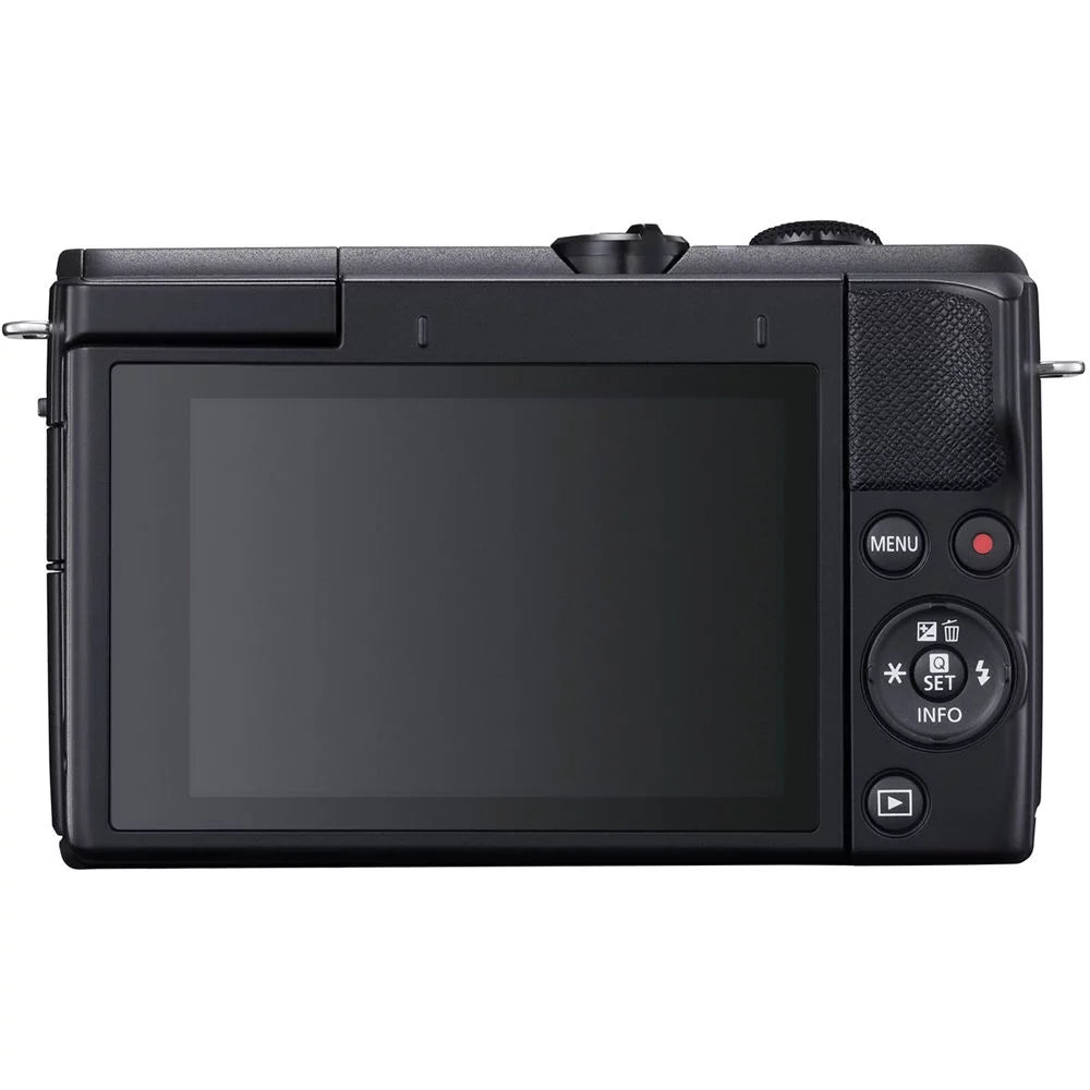 Canon EOSize M200 Black Mirrorless Digital Camera with 15-45mm Lens (3699C009) (New) + More