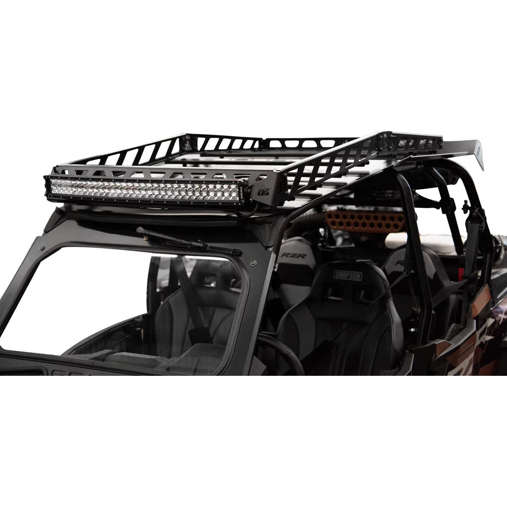 Tusk UTV Adventure Roof Rack Rack with Force Roof and V2 30" Lt. Bar For POLARISize RZR XP 4 Turbo Limited Edition 2019