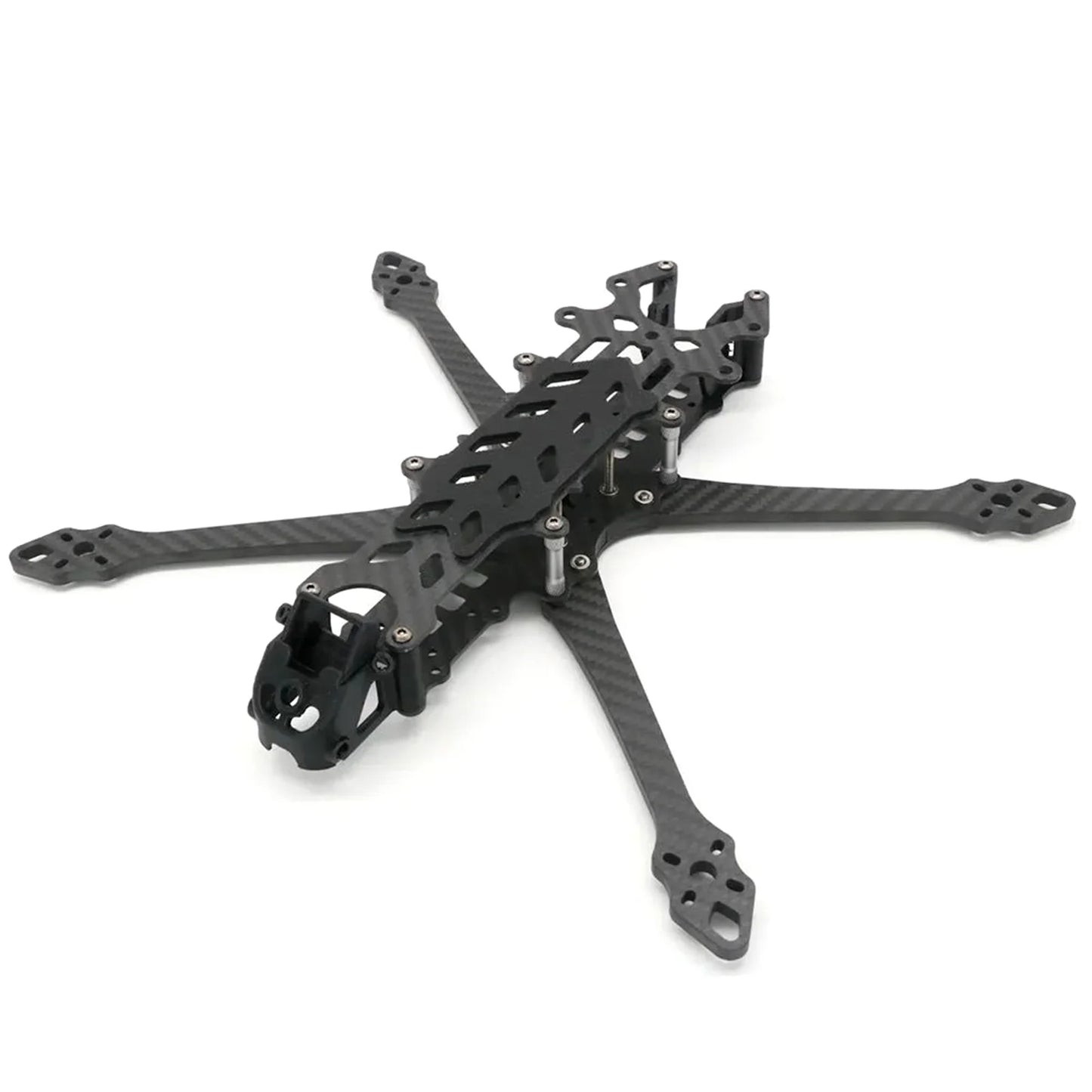 Aibecy Frame,Carbon Fiber Frame Kit 375mm Wheelbase 8 Inch Kit Wheelbase 375mm Compatible Huiop Inch Freestyle Drones Ideal Wheelbase 375mm Arm 5.0mm Sizeuitable 375mm Arm 5.0mm