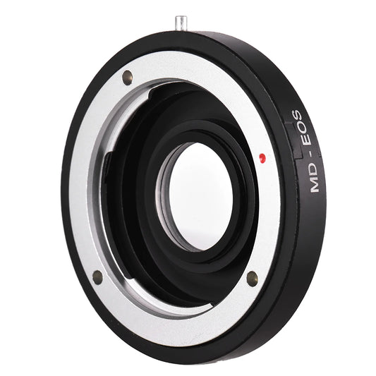 Andoer MD- Lens Mount Adapter Ring with Corrective Lens for Minolta MD Lens to Fit for EF Focus Infinity