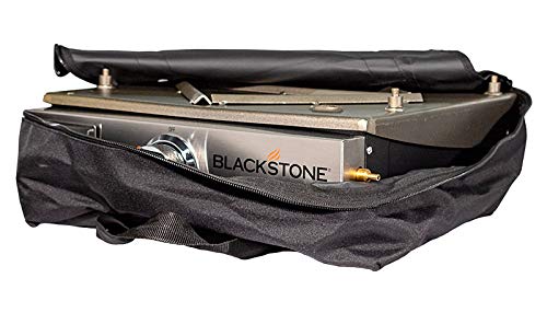 Blackstone 17" Griddle Cover and Carry Bag Water Resistant 600D Polyester Heavy Duty Flat top 17" Gas Grill Cover Accessory Exclusively Fits Blackstone Cooking Sizetation Without Hood