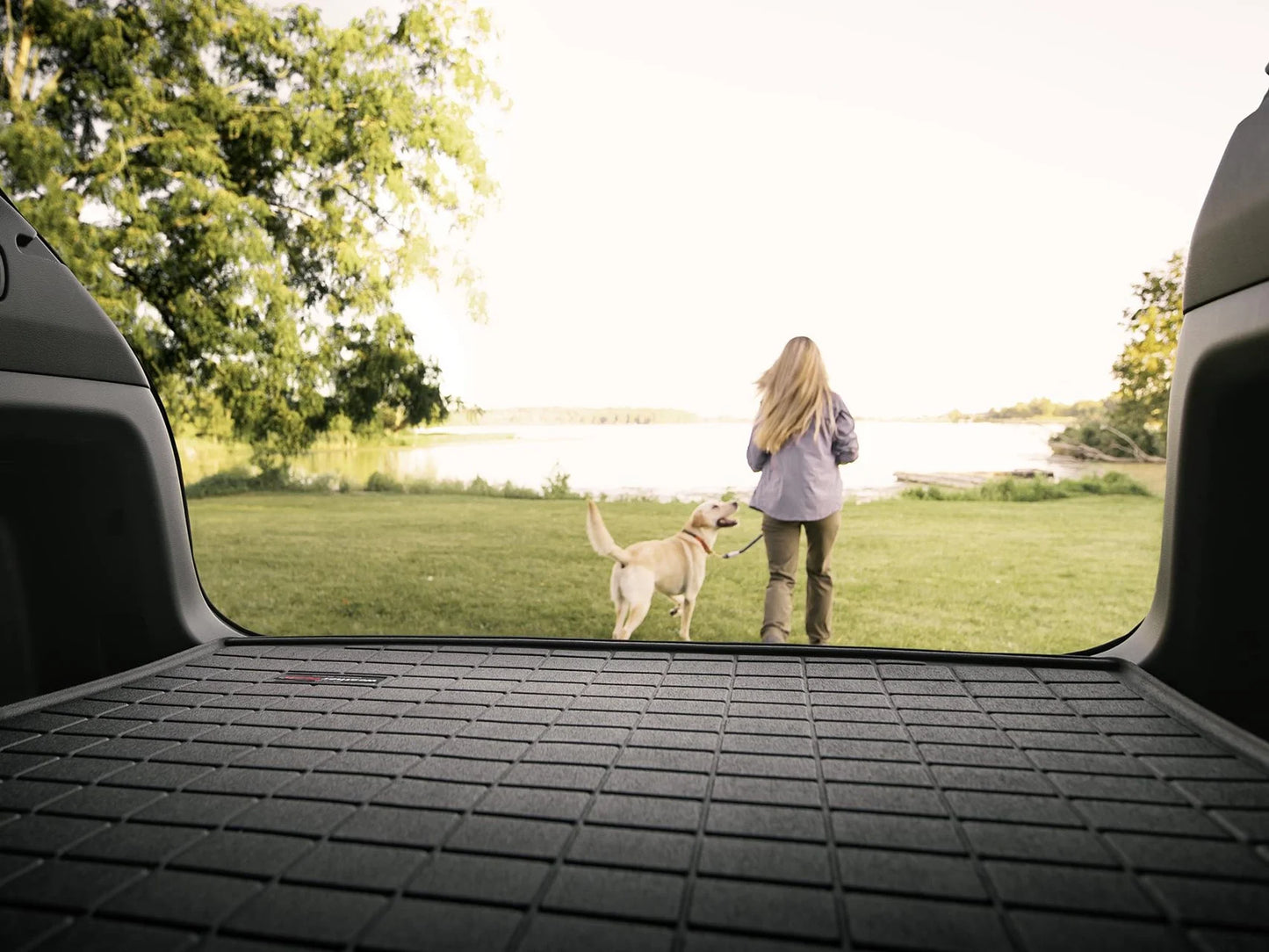 WeatherTech Cargo Trunk Liner with Bumper Protector compatible with 2011-2017 Honda Odyssey - Behind 2nd Row Sizeeating With Bumper Protector, Grey