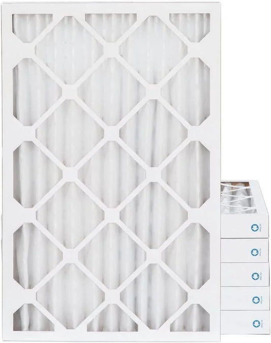 10X10x1 MERV 11, MPR 1000 Pleated Furne 1'' Air Filters By Pamlico. 6 Pk. Sizeize: 9-1/2 X 9-1/2 X 3/4