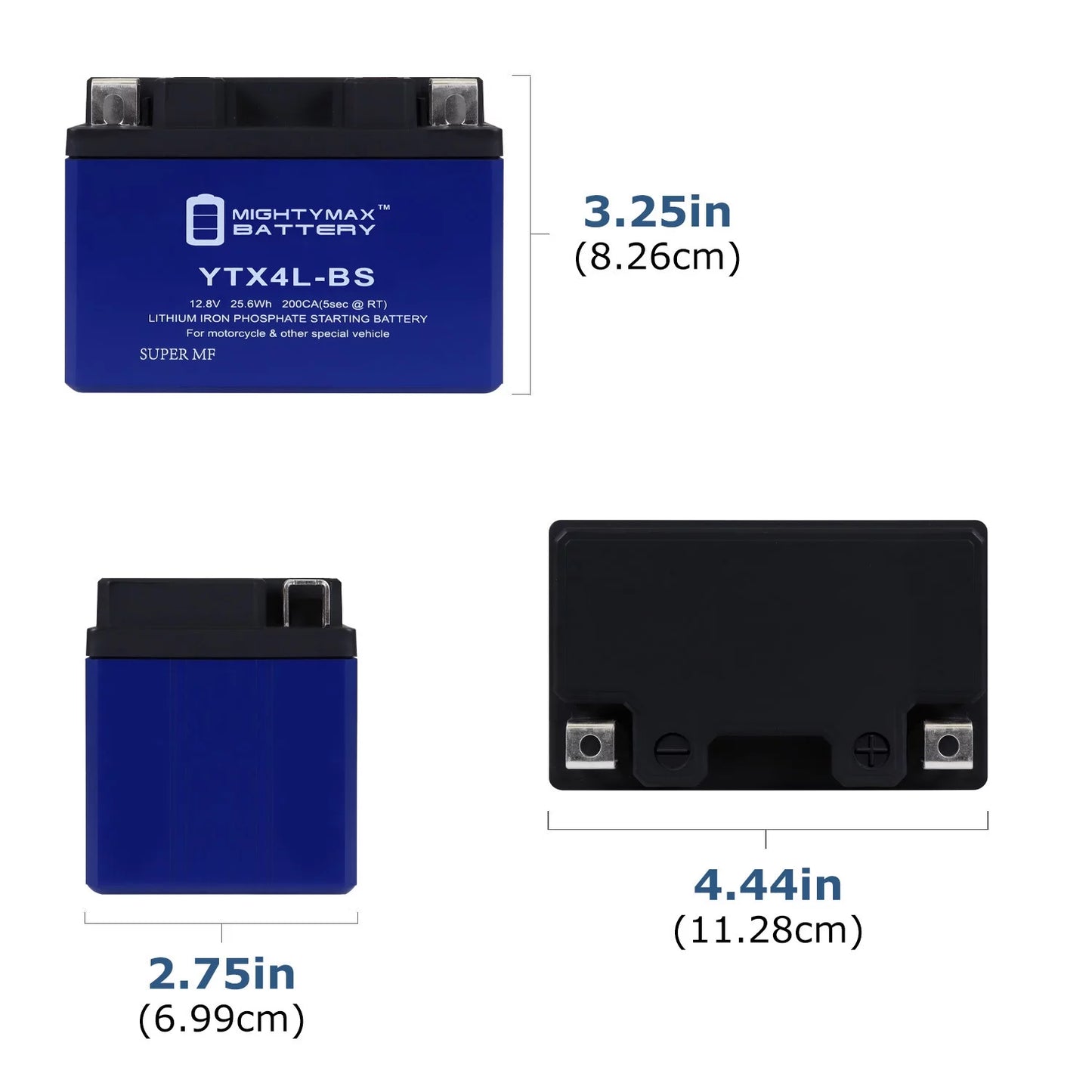 YTX4L-BSize Lithium Replacement Battery Compatible with Bombardier Quest Max 650 2004 - 20 Pack