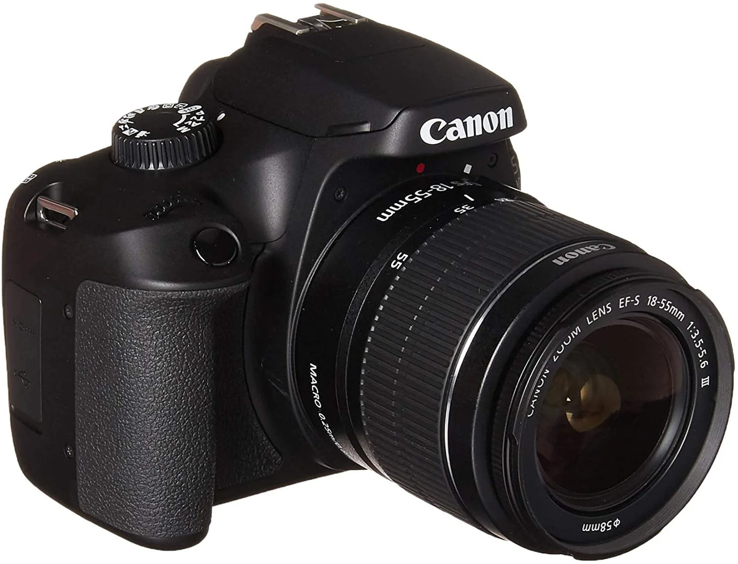 Canon EOSize 4000D Kit [18-55 III] DSizeLR Camera, Wi-Fi Enabled, International Version - Black