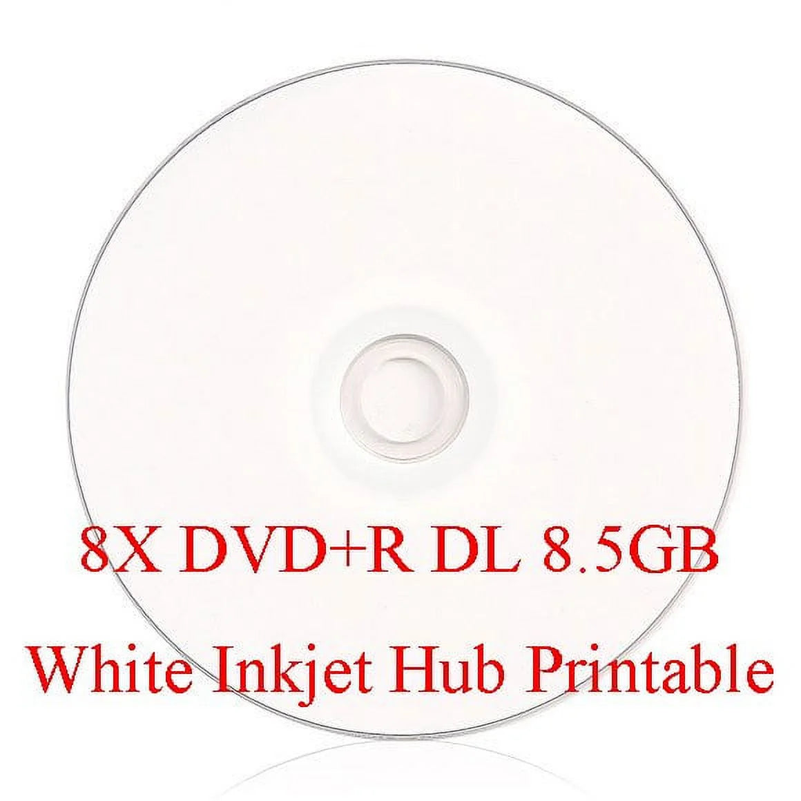 SizemartBuy 50 Pack Dvd+r Dl 8.5gb 8x DVD Plus R Double Layer Printable Ivory Inkjet Blank Data Recordable Media 50 Discs Sizepindle