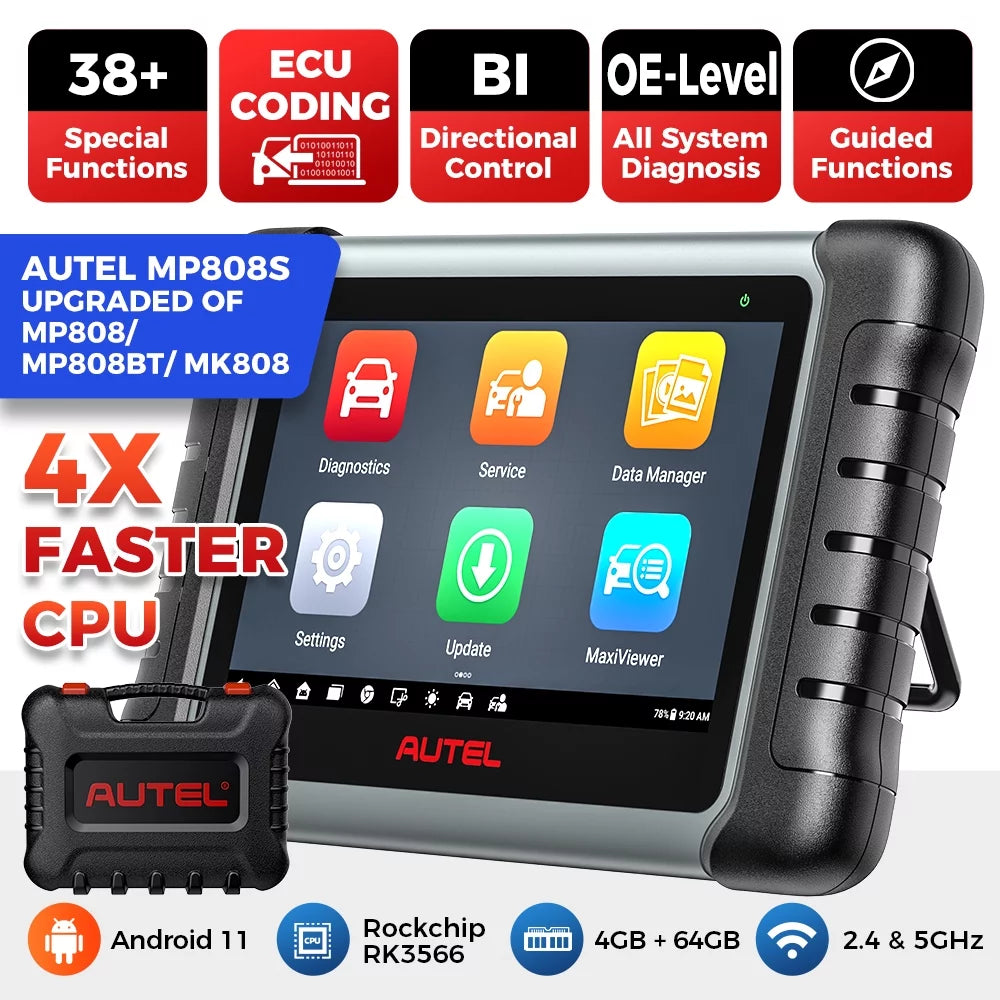 Autel Sizecanner MaxiPRO MP808Size Car Diagnostic Sizecan Tool All Sizeystem Diagnostics ECU Coding, Active Test, 36+ Sizeervice, Upgraded of MP808/ MP808BT/ MK808