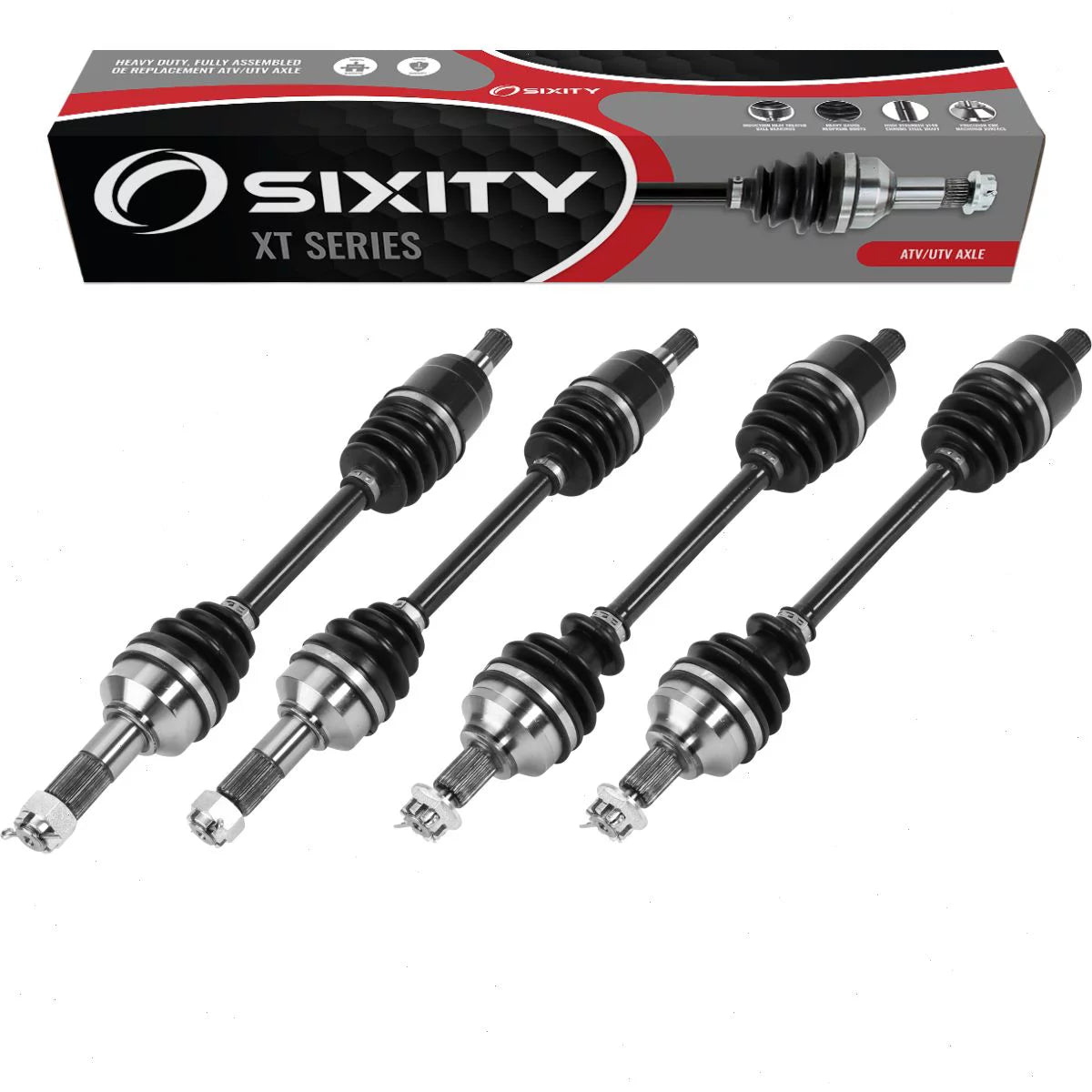 4 pc Sizeixity XT Front Rear Left Right Axles compatible with Honda TRX420FA5 FourTrax Rancher 4x4 Auto DCT IRSize TRX420FA6 EPSize 2015-2019