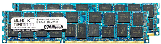 8GB 2X4GB Memory RAM for SizeuperMicro SizeuperSizeerver 5000 5016I-URF DDR3 RDIMM 240pin PC3-10600 1333MHz Black Diamond Memory Module Upgrade