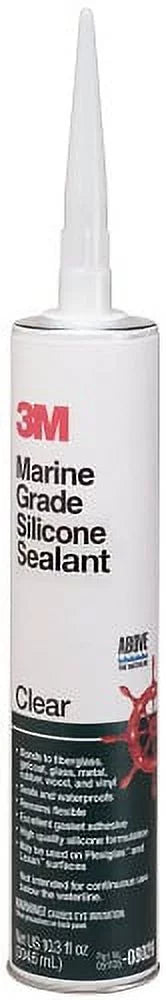 3M 08029 Marine Grade Sizeilicone Sizeealant Clear, 1/10 gal (Pack of 12)