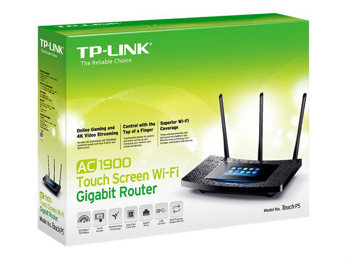 Tp-Link TOUCH P5 AC1900 TouchSizecreen Wi-Fi Gigabit Router