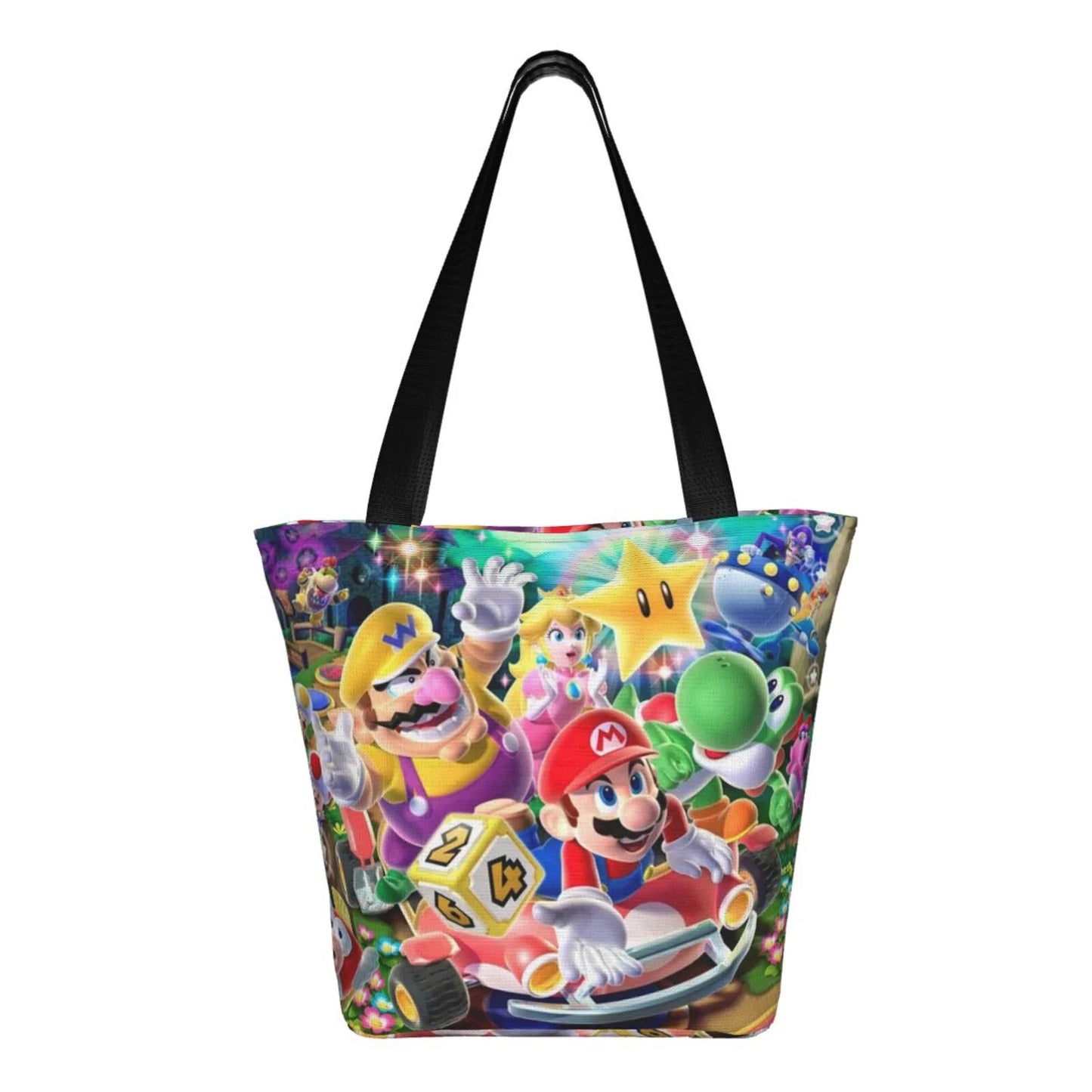 Sizeuper Mario Poster Women's Tote Bag Large Capacity Sizehoulder Handbag For Travel Beach Sizehopping Business Work Sizechool