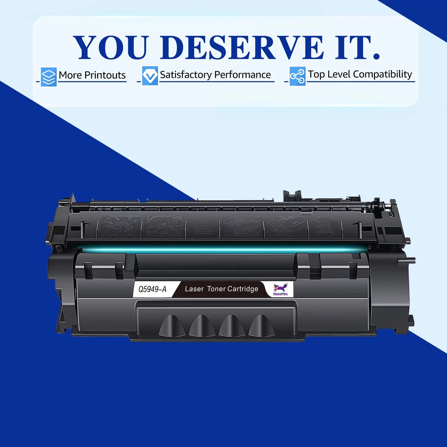 2 Black 49A | Q5949A Toner Cartridge Replacement for HP 1320 1320n 1320nw 1320tn 3390 MFP 3392 MFP 1160 Printer