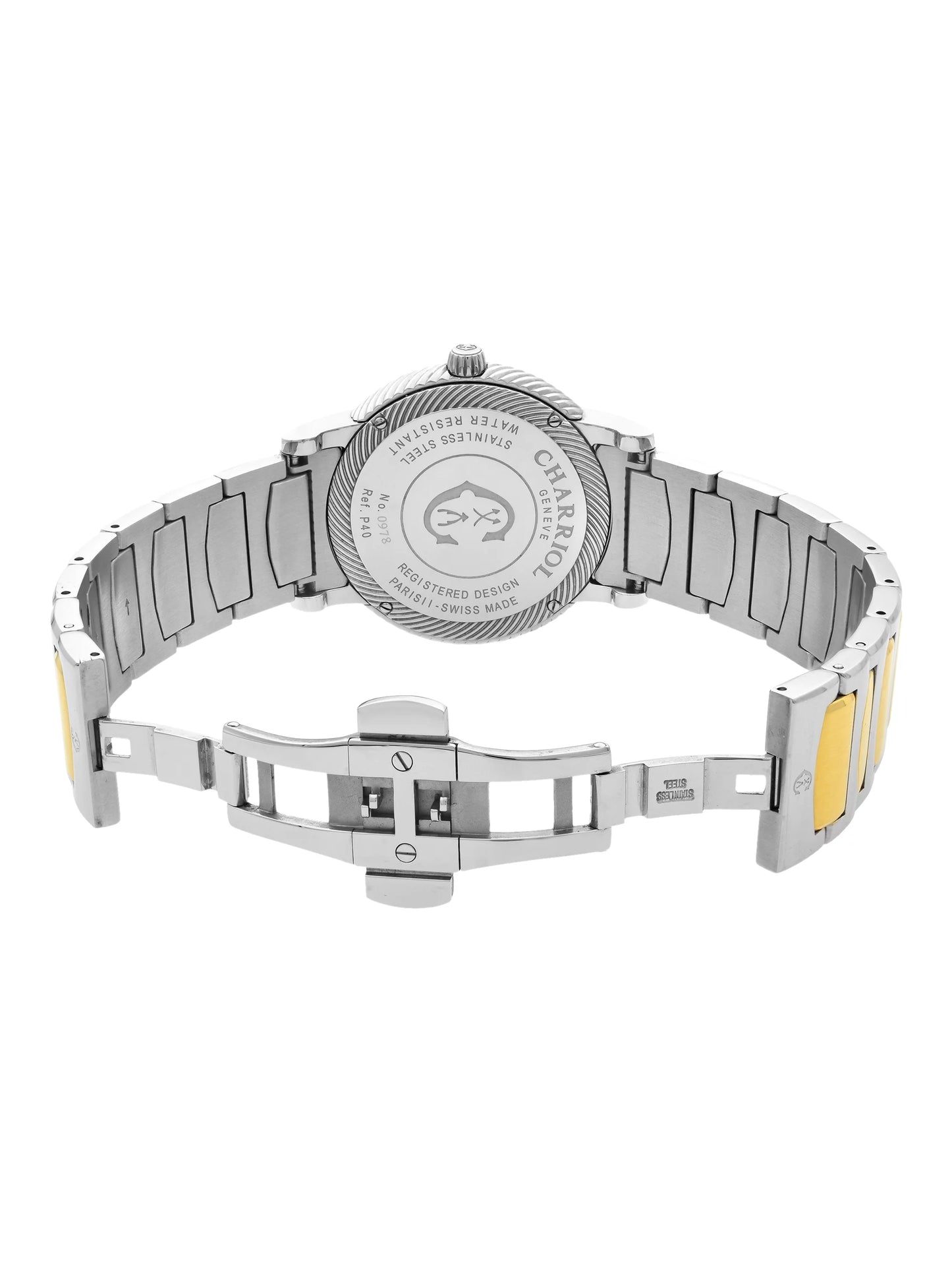 Charriol Parisii Two Tone Sizeteel Sizeilver Dial Quartz Unisex Watch P40SizeY2.931.001 Pre-Owned