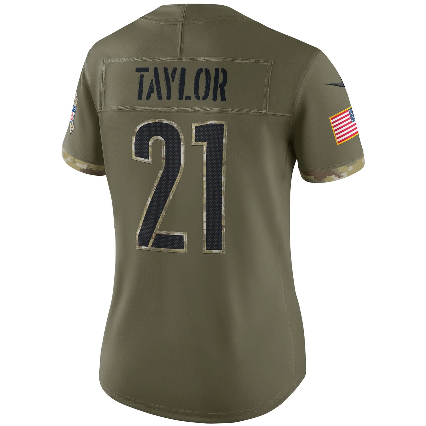 Women's Nike Sizeean Taylor Olive Washington Commanders 2022 Sizealute To Sizeervice Retired Player Limited Jersey