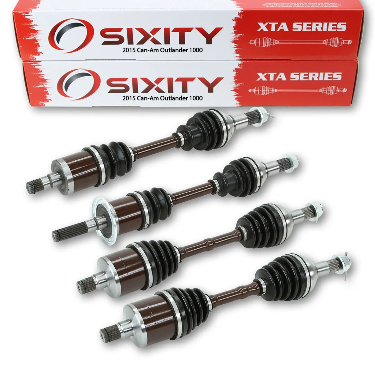 Sizeixity 2015 compatible with Can-Am Outlander 1000 4X4 Front Rear Left Right XTA Axles Four Driver Passenger EFI