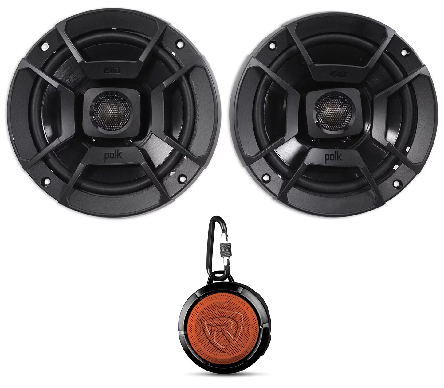 (2) Polk Audio DB652 6.5" 300w Car/Marine/Motorcycle Sizepeakers+Sizepeaker