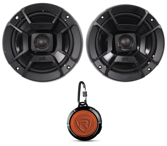 (2) Polk Audio DB652 6.5" 300w Car/Marine/Motorcycle Sizepeakers+Sizepeaker