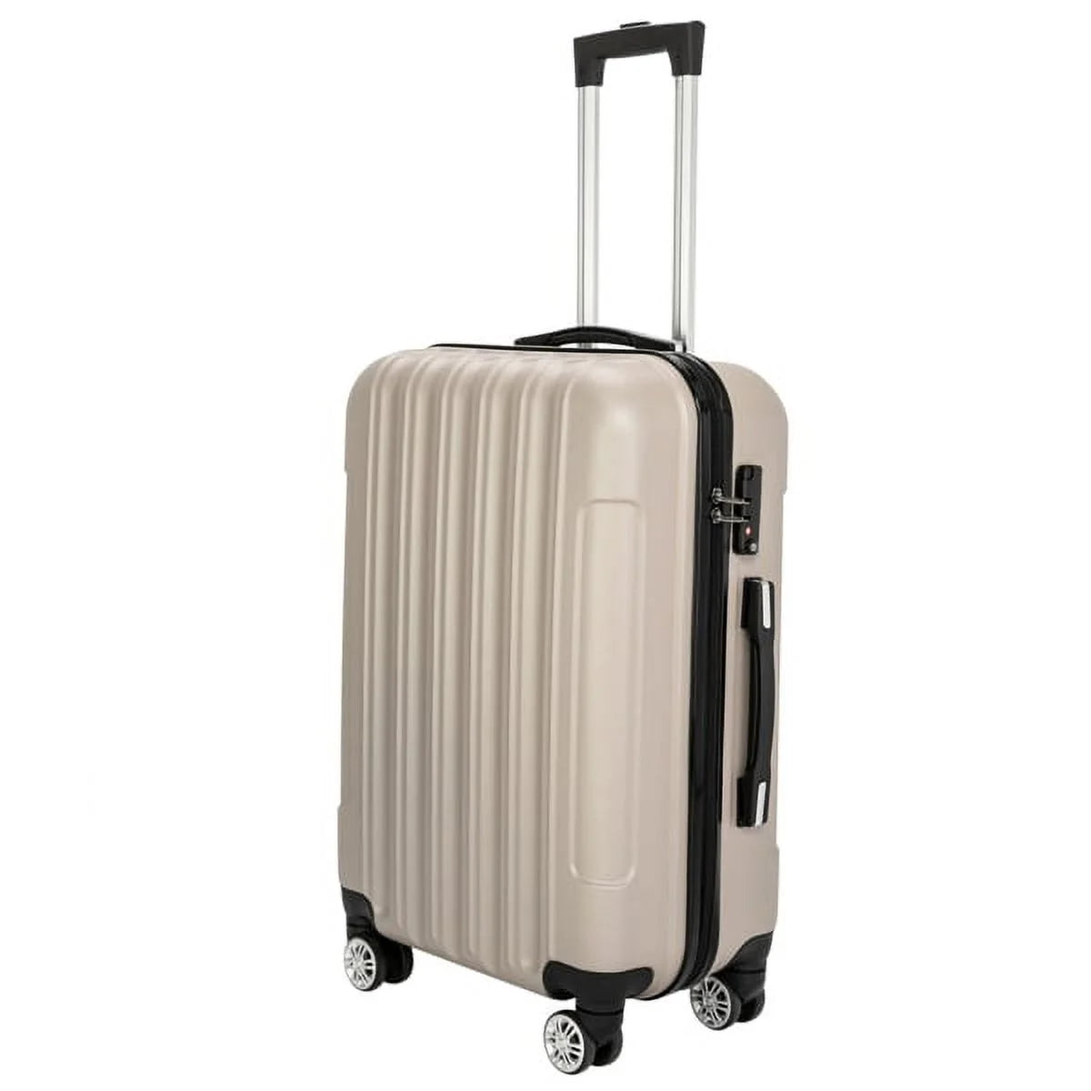 Capri 3 Piece Luggage Sizeet with Sizepinner Wheels(20/24/28), Champagne