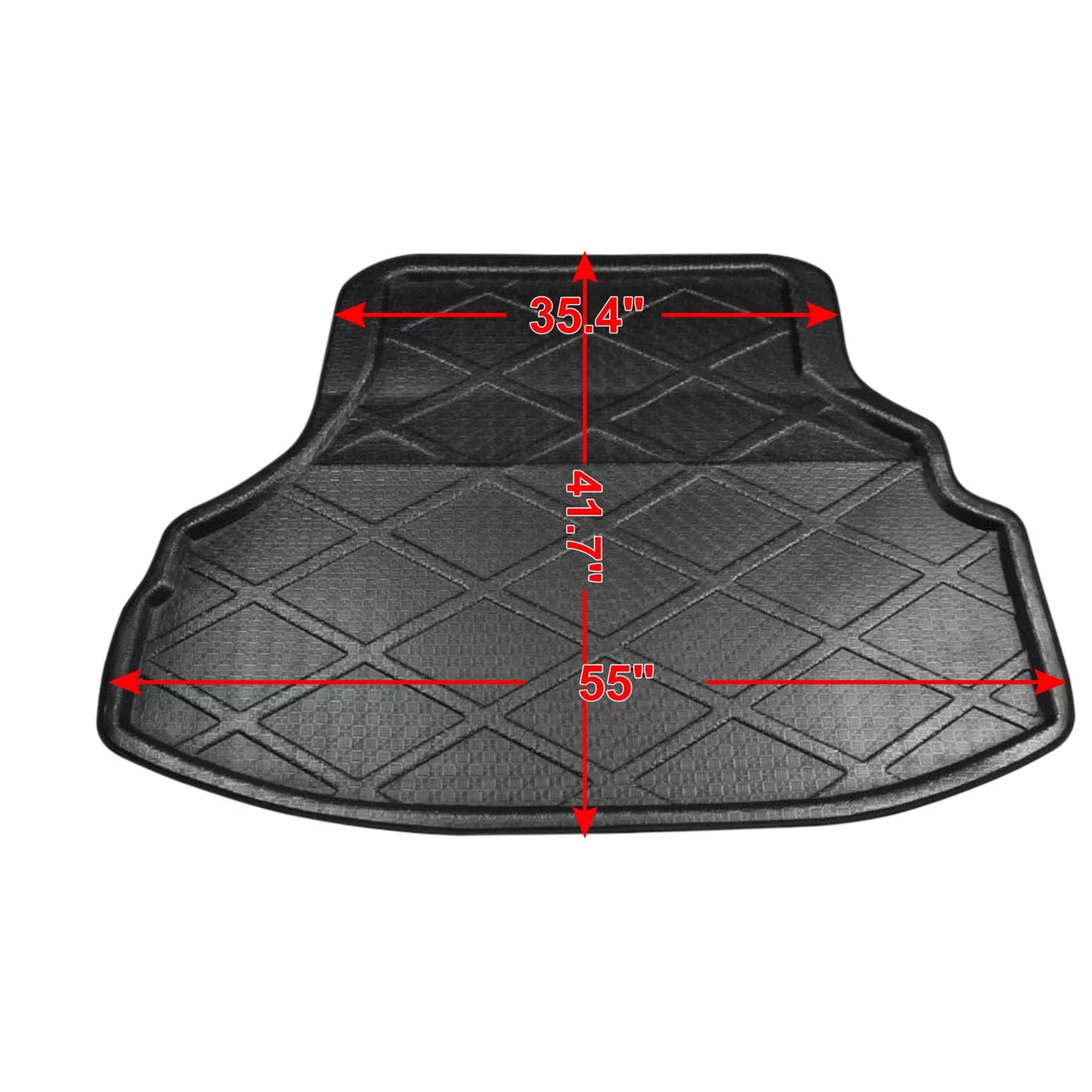 Unique Bargains Black Rear Trunk Tray Boot Liner Cargo Floor Mat Cover for Honda Accord 7 04-07