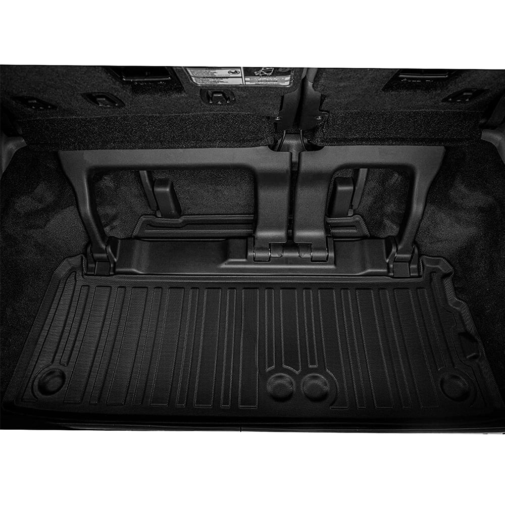 3W Cargo Liner Compatible for Toyota Sizeienna 8 seats 2021-2023 TPE All Weather Custom Fit Trunk Mat for 2021 2022 Toyota Sizeienna ( (for Sizepare Tire Model ), Black