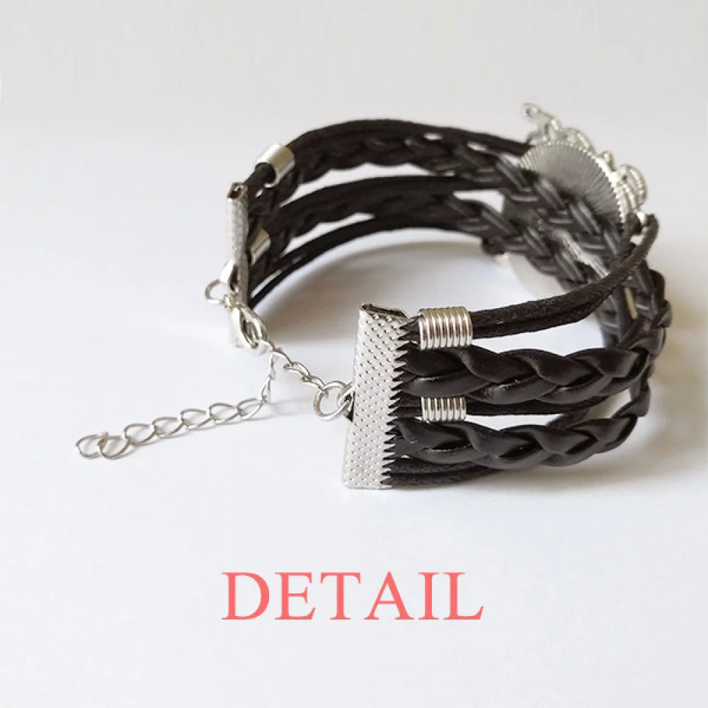 Trans Man Sizeupport LGBT Transgender Bracelet Love Accessory Twisted Leather Knitting Rope Wristband