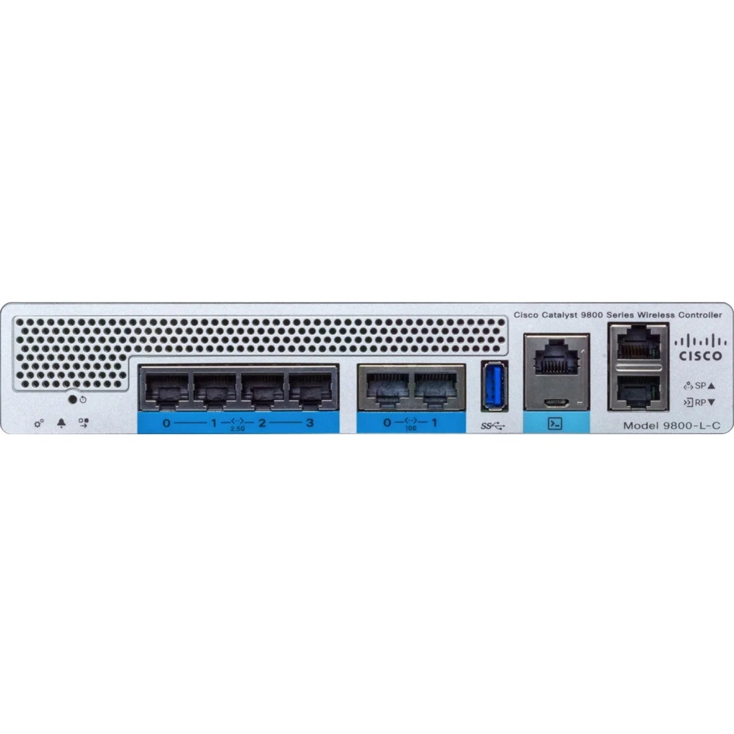 Cisco Catalyst 9800-L 802.11ax Wireless LAN Controller - 2.40 GHz, 5 GHz - 6 x Network (RJ-45) - 2.5 Gigabit Ethernet, 10 Gigabit Ethernet - Rack-mountable