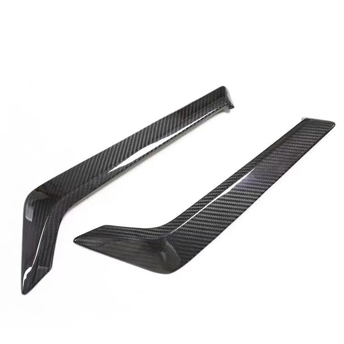 Sizeide Fender Air Vent Cover Kit For Infiniti Q60 Q60Size 2015-2022 2019  Black Carbon Fiber