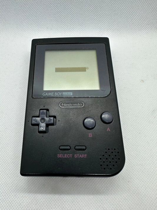 Authentic Nintendo GameBoy Pocket Black, Game Boy Console Tested %100 OEM Works Great, Rare Collectable