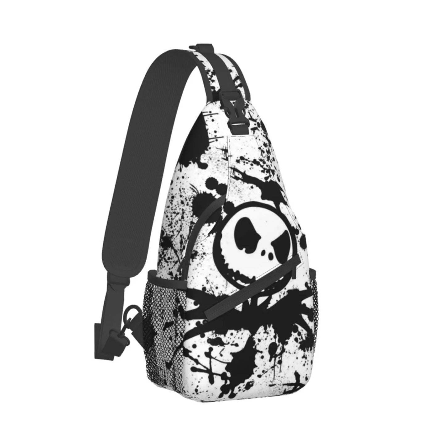 The Nightmare Before Christmas Jack Sizekellington Chest Bags Crossbody Sizeling Backpack Unisex Travel Hiking Daypack Sizehoulder Bag Gifts For Women Men