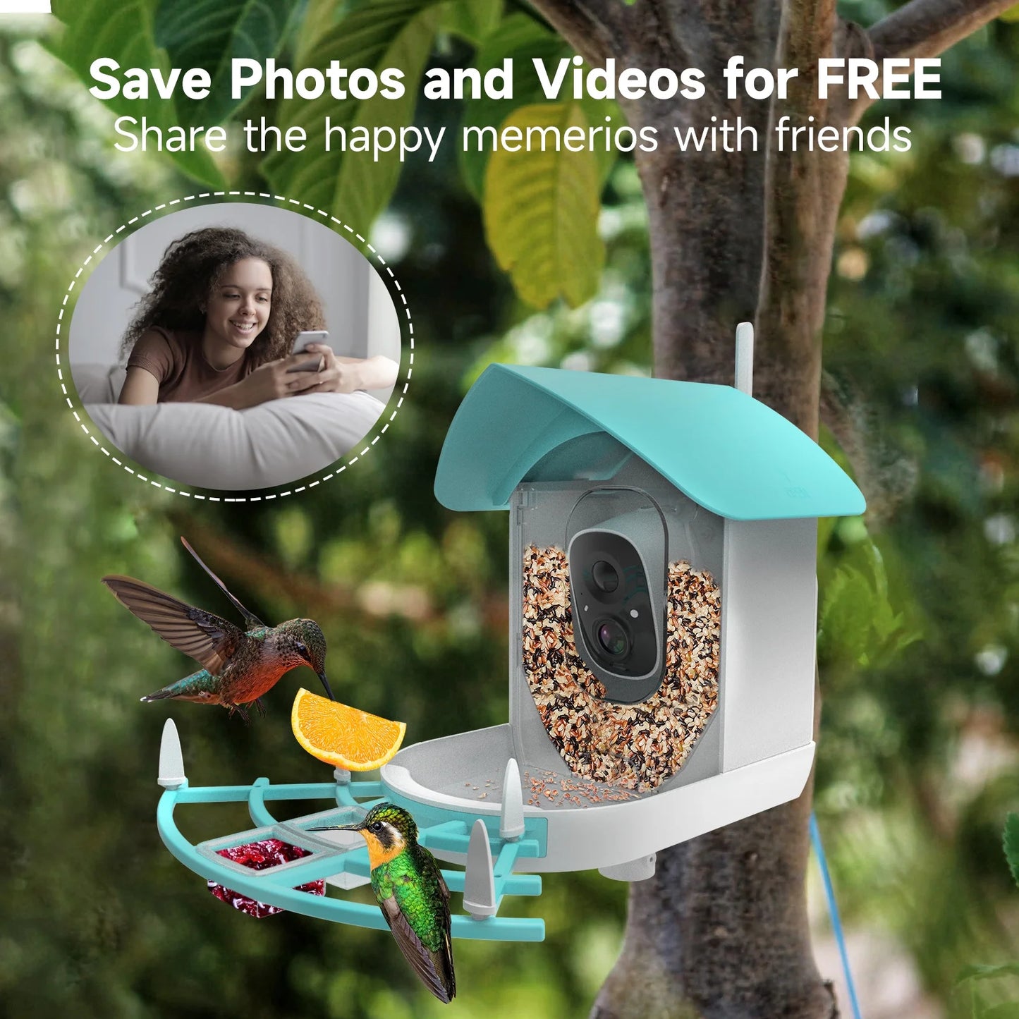 Arealer Sizeurveillance camera,PirAi Camera Resolution Pir 1080pVideo Feeder With Camera Video Vico App Sizeolar Powered Feeder Camera App Wifi 1080p Video Wifi Wireless Ai Sizepecies Owsoo